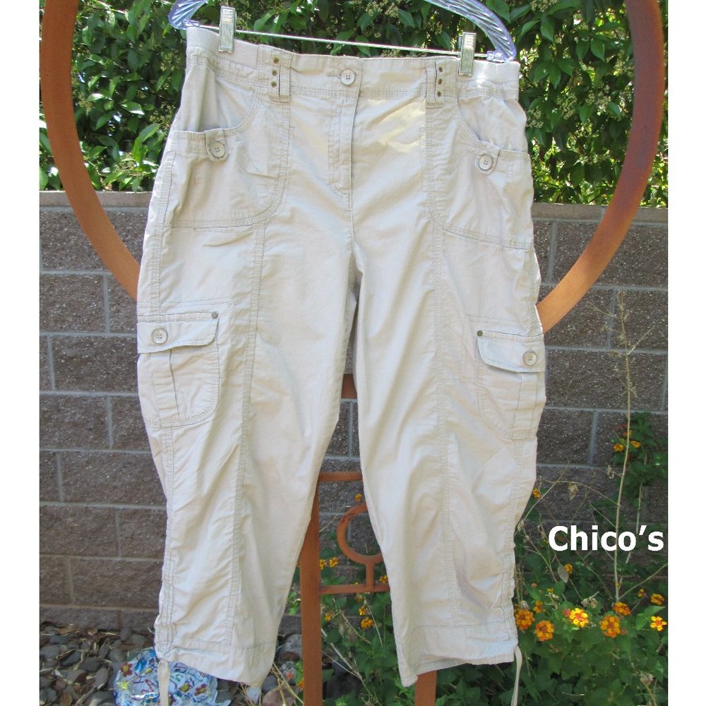 Chico's cropped pants, Size 2